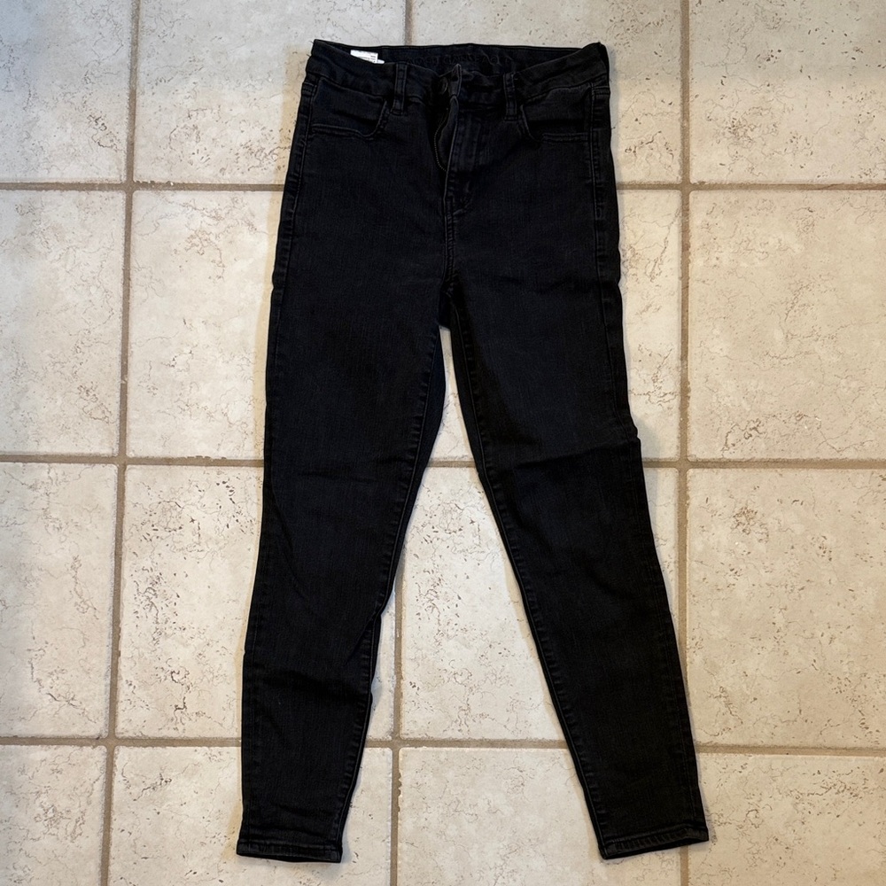 American Eagle Ne(X)t Level Stretch High-Rise Black Skinny Jeans